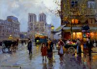 Edouard Cortes - Place St Michel, Notre Dame